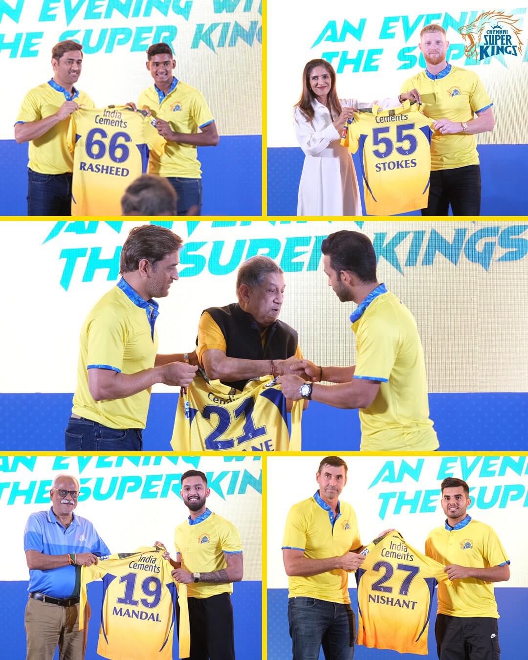 CSK welcome new members by unveiling new jerseys.