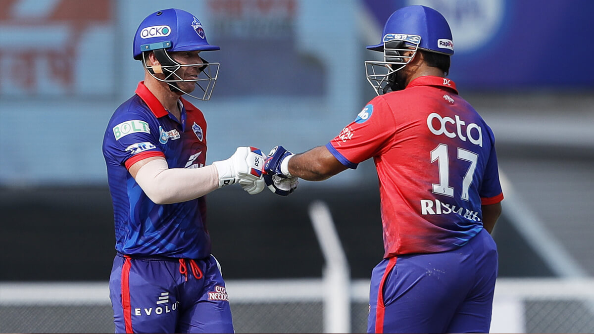 David Warner and Prithvi Shaw Delhi Capitals