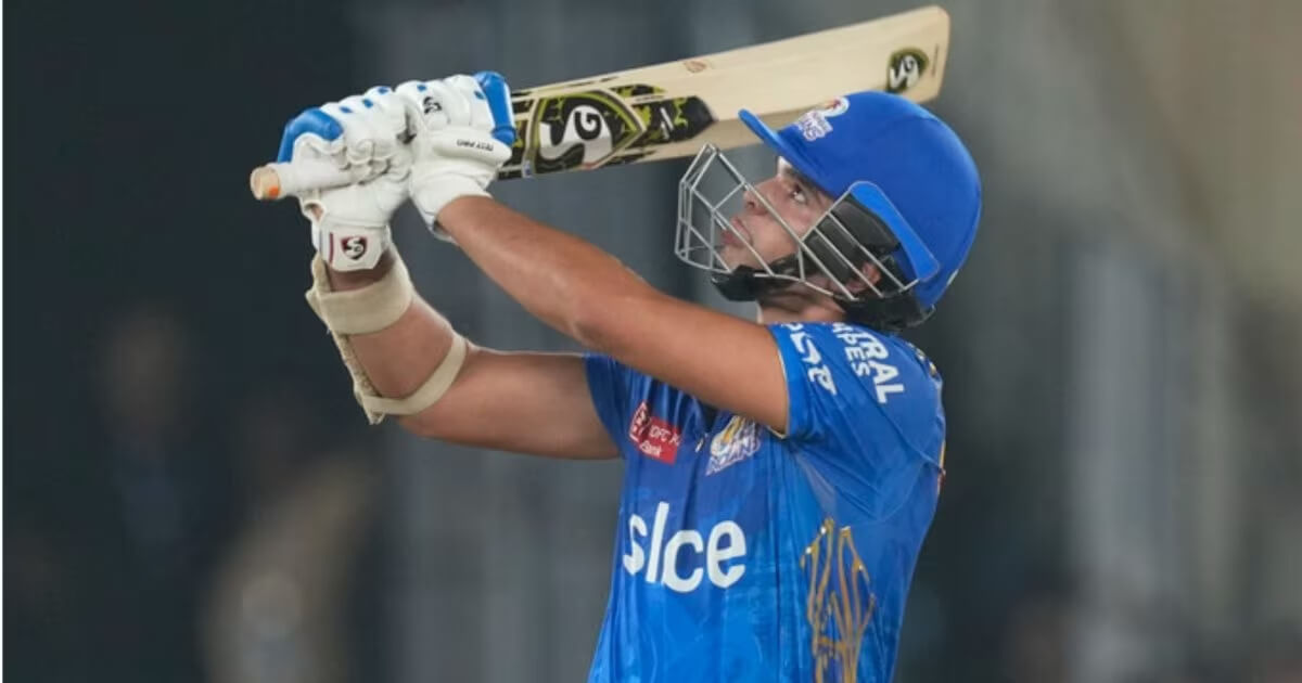 IPL 2023: Arjun Tendulkar Hits First IPL Six, Social Media Shows Parallels With Father Sachin.