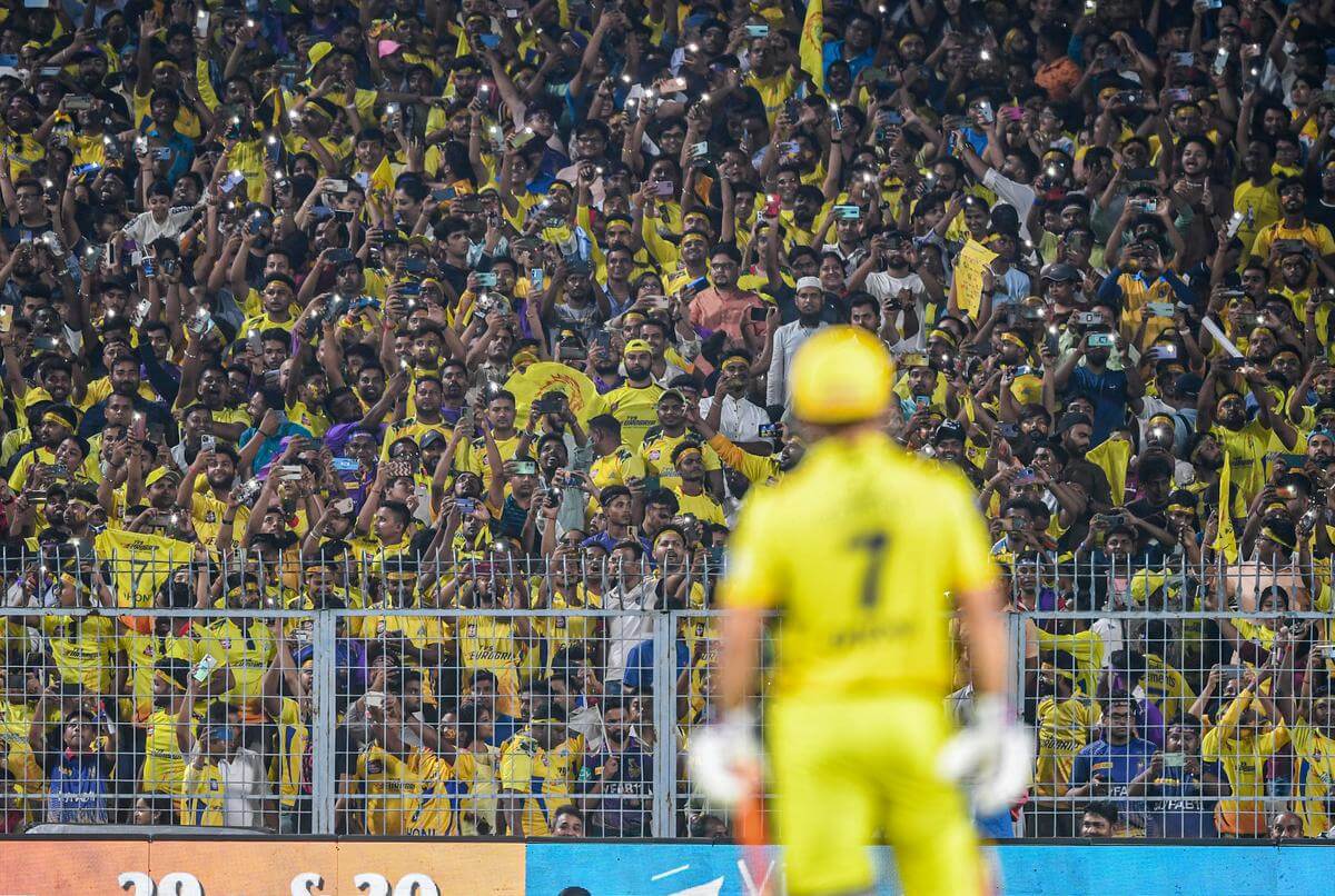 MS Dhoni Thanks Fans As Eden Garden Turns Yellow, IPL 2023.