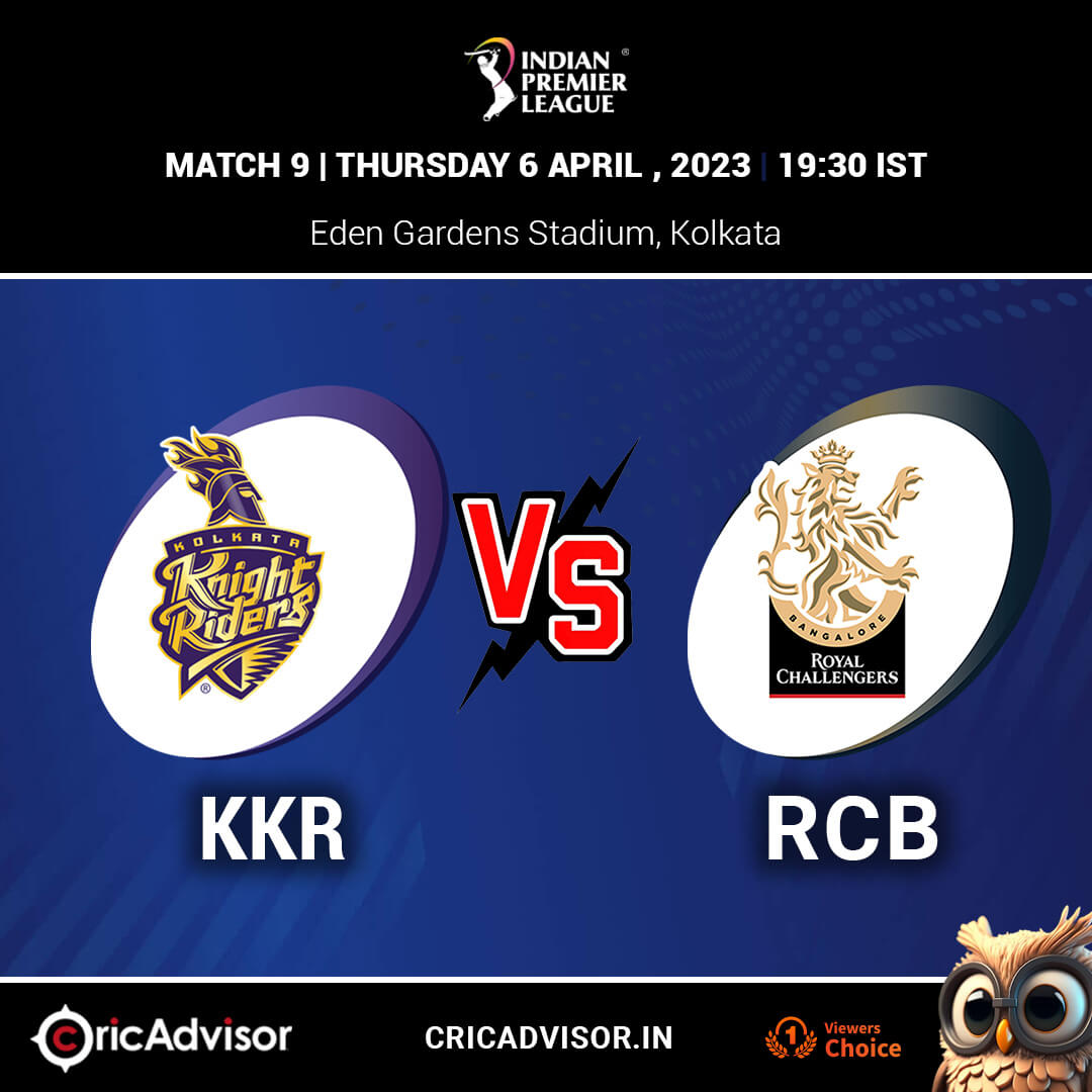 Knight Riders vs Royal Challengers - IPL 2023 Match Prediction