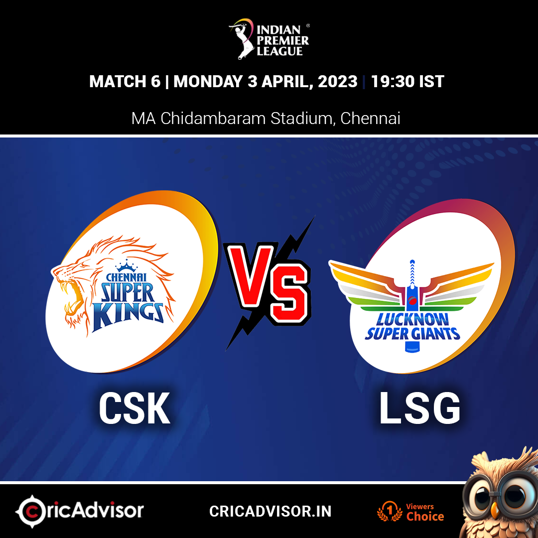 Delhi Capitals vs Gujarat Titans - IPL 2023, chennai vs lucknow