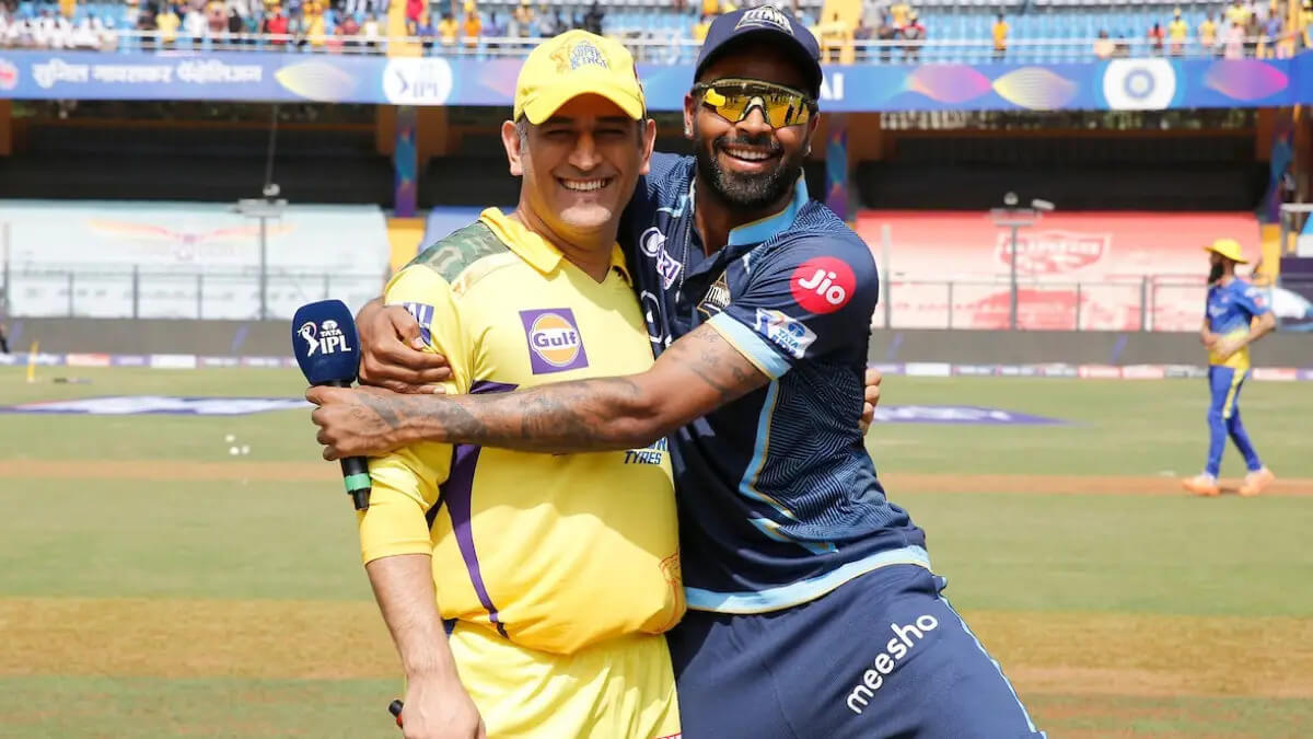 Hardik Pandya, captain of the GT, has said, "MS. Dhoni is my favorite player of all time."