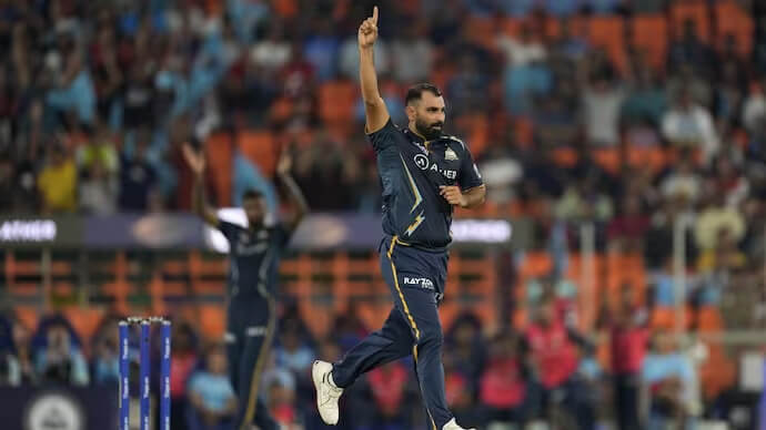 "Mohammad Shami is breathing fire"—Aakash Chopra on GT's bowling before of IPL 2023 match against RR.