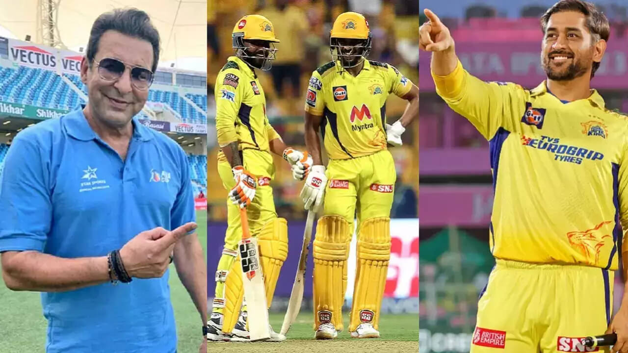 IPL 2023: Former Pakistani spinner Wasim Akram selects this LOCAL player to replace MS Dhoni as CSK captain.