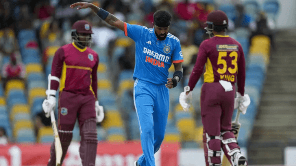 Hardik Pandya has opened the bowling for India in the ODIs against West Indies