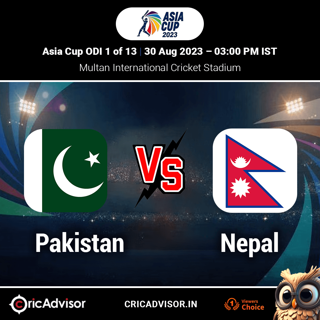 Pakistan vs Nepal - Asia Cup