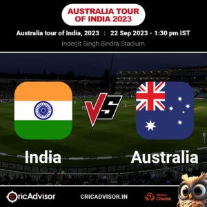 Australia tour of India. India vs Australia 1st odi